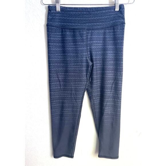 Evolution & Creation High Waist Gray Sun Bird Moon Leggings Yoga Pants M Capris - Picture 2 of 7